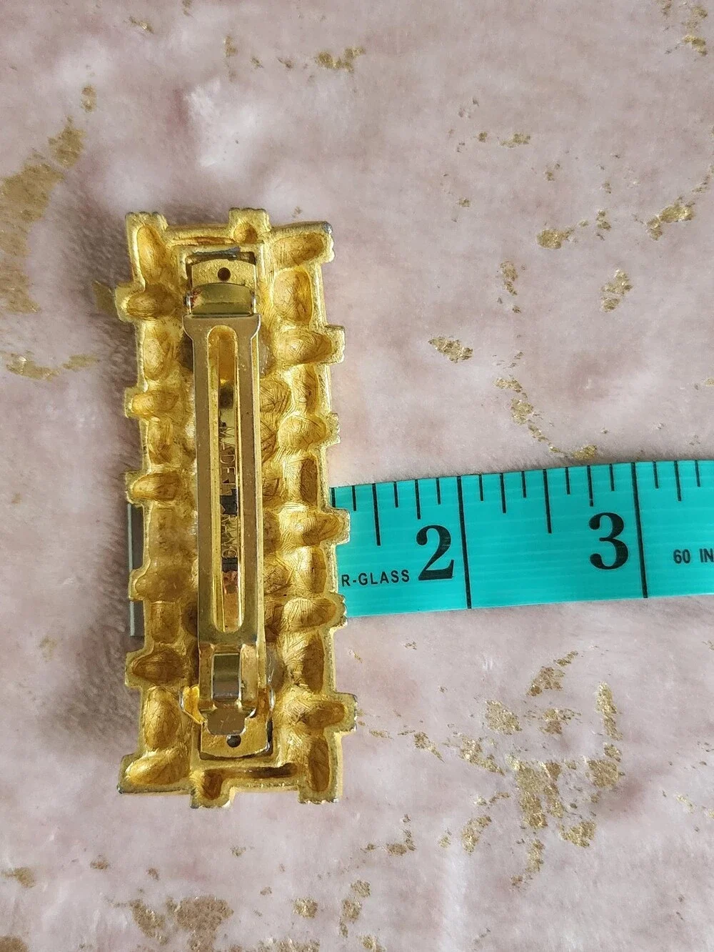 HAIR CLIP | Gold Woven Barrette Hair Clip